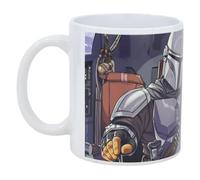 Stor Taza de Cerámica The Mandalorian 325ml - Taza de Desayuno con Diseño Original en Sublimación - Producto Oficial Marvel - Ideal para Café y Té