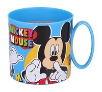 Stor Taza infantil de plástico reutilizable para microondas de 265 ml de Mickey Mouse