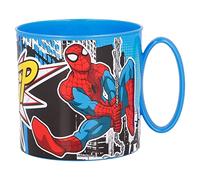 Stor Taza infantil de plástico reutilizable para microondas de 265 ml spiderman streets