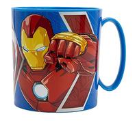 Taza infantil de plástico reutilizable para microondas de 390 ML de Los Vengadores - Marvel