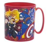 Taza infantil de plástico reutilizable para microondas de 390 ml de Los Vengadores - Marvel