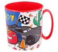 Taza infantil de plástico reutilizable para microondas de 390 ml de Cars - Disney