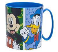 Taza infantil de plástico reutilizable para microondas de 390 ml de Mickey