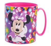 Taza infantil de plástico reutilizable para microondas de 390 ml de Minnie