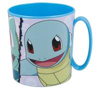 Taza infantil de plástico reutilizable para microondas de 390 ml de Pokemon