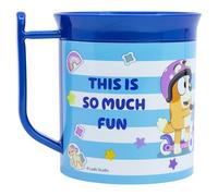 Taza infantil de plástico reutilizable para microondas de 400 ml de Bluey
