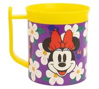 Taza infantil de plástico reutilizable para microondas de 400 ml de Minnie