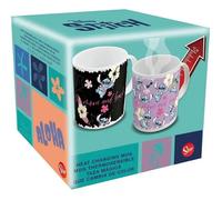 STOR TAZA TERMICA 325 ML EN CAJA REGALO STITCH Y ANGEL DISNEY CLASICOS CERAMICA ADULTO