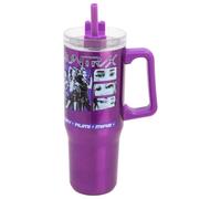 Stor Taza Termo Grande con Pajita Las Guerreras K-Pop 920ml Acero Inoxidable Doble Pared - Vaso para Llevar con Asa y Tapa
