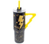Stor Taza XL para llevar Pokémon Pikachu de doble pared con asa 3D del personaje 770 ml - Vaso de café con tapa y pajita, idea de regalo para fans