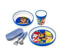 Stor Vajilla Infantil Paw Patrol Antideslizante 5 Piezas - Plato, Cuenco, Vaso y Cubiertos con Estuche - Juego de Vajilla Reutilizable y Libre de BPA - A partir de 4 Años