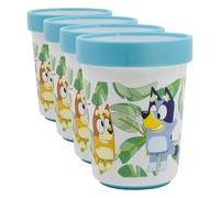 Stor VASO ANTIDESLIZANTE PREMIUM BICOLOR 260 ML BLUEY (Paquete de 4)