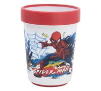 Stor Vaso Infantil Reutilizable Bicolor con Base Antideslizante de 260 ml de Spiderman