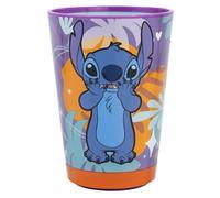 Stor Vaso antivuelco Stitch Aloha de plástico 470 ml con tecnología Smartgrip - Vaso infantil que no se vuelca y se levanta fácilmente para beber, idea de regalo