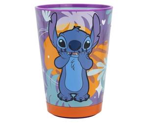 Stor Vaso antivuelco Stitch Aloha de plástico 470 ml con tecnología Smartgrip - Vaso infantil que no se vuelca y se levanta fácilmente para beber, idea de regalo
