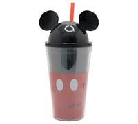 Stor Vaso infantil reutilizable con tapa y pajita de 535 ml de Mickey