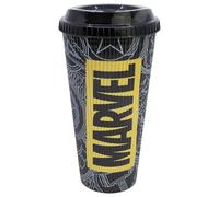 Stor Vaso de Cafe para Llevar Vengadores 790ml - Vaso Reutilizable con Tapa Hermetica, Polipropileno sin BPA, Ideal para Bebidas Calientes y Frias