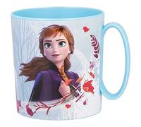 Stor Vaso de microondas de 350 ml para niños con gráficos de Frozen de Disney, sin BPA, lavable pero no en el lavavajillas y reutilizable, apto para microondas