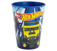 Stor Vaso Infantil Hot Wheels de Plástico 260ml - Reutilizable, Resistente a Caídas, Libre de BPA - Perfecto para Niños en Casa y Colegio
