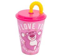 Stor Vaso Infantil con Tapa y Pajita Toy Story 430ml - Vaso Reutilizable de Plástico Resistente para Niños - Sin Derrames