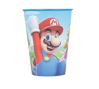 Vaso Infantil de plástico Reutilizable de 260 ml de Super Mario