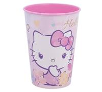 Stor Vaso Infantil Hello Kitty de Plástico 260ml - Resistente a Caídas - Perfecto para Niños en Casa y Colegio