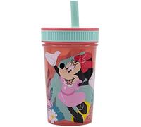 Copo 465 ML com Tampa e Palha - Minnie Mouse