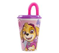 Stor Vaso Infantil Reutilizable con Tapa y Pajita de 430 ml de La Patrulla Canina Chicas