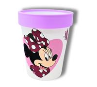 Stor Vaso para niños de Minnie Mouse, antideslizante y libre de BPA, 260 ml, para guardería, para niños, camping, plástico reutilizable