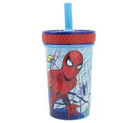 STOR VASO PP ANTIVUELCO CON PAJITA DE SILICONA 370 ML SPIDERMAN DIMENSION