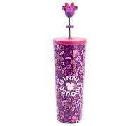 Stor VASO TERMO ACERO INOXIDABLE CON CAÑA 3D 770 ML MINNIE MOUSE CHERRYLICIOUS