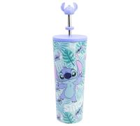 Stor VASO TERMO ACERO INOXIDABLE CON CAÑA 3D 770 ML STITCH ALOHA