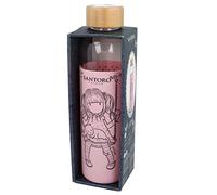 Stor8412497002955Vidrio Botella con Silicona Funda, 585 ml Capacidad, Gorjuss