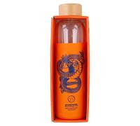 Stor8412497003952Vidrio Botella con Silicona Funda, 585 ml Capacidad, Dragón Bola