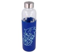 Stor8412497004935vidrio botella con silicona funda, 585 ml capacidad,
