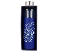 Stor8412497004935Vidrio Botella con Silicona Funda, 585 ml Capacidad, Sonic