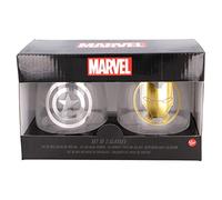 Stor8412497010264Cristal Vidrio 2-Piezas Juego, 510 ml Capacidad, Vengadores Marvel
