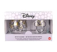 Stor8412497010462Cristal Vidrio 2-Piezas Juego, 510 ml Capacidad, Minnie Ratón