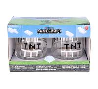 Stor Juego de 2 Vasos de Agua de Cristal de 510 ml de Minecraft