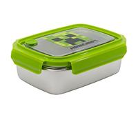 Stor8412497021901Acero Inoxidable Rectangular Sándwich Caja, 1020 ml Capacidad, Minecraft