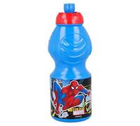 Stor8412497513321Deporte Agua Botella, 400 ml Capacidad, Spiderman Calles