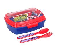 Stor8412497577095Rectangular Sándwich Caja con Cubertería, Vengadores Cómic Héroes