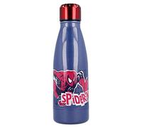 Stor8412497613595Doble Pared Acero Inoxidable Térmica Agua Botella para Niños, 340 ml Capacidad, Spiderman Web Completa