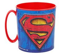 Taza infantil de plástico reutilizable para microondas de 390 ML de Superman
