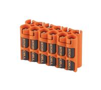 Storacell by Powerpax - Organizador de Pilas AAA, Color Naranja, Capacidad para 12 Pilas