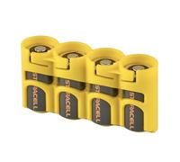Storacell Powerpax - Pack de pilas CR123), amarillo, 4-Pack