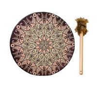 Storaffy chamán | Tambores chamánicos 9.8'' | Tambores chamán hechos a mano con baquetas | Tambor mano, decoración hogar, instrumentos curación sonido, música espíritu tambor siberiano