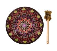 Storaffy chamán | Tambores chamánicos 9.8'' | Tambores chamán hechos a mano con baquetas | Tambor mano, decoración hogar, instrumentos curación sonido, música espíritu tambor siberiano