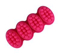 Storaffy Jabón de moldes de Silicona Molde de Barra de jabón de Masaje Moldes de jabón de 4cavidades para Hacer jabón Moldes para Velas y jabones Hechos a Mano,Bricolaje,Suministros para Manualidades