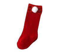 Storage Bag Bonitos calcetines con lazo para niños, unisex, elegantes de Navidad con decoración de lazo, cómodos y hasta la pantorrilla, e, L